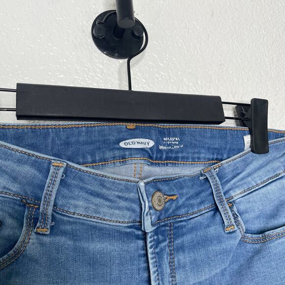 Old Navy Womens Size 8 Rockstar Skinny Leg Medium Wash Denim Blue Casual - Picture 12 of 16